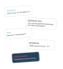 Verschiedene Textkarten zu WhatsApp, Team-Rückfragen, Excel und Notizen mit dem Hinweis auf eine Doppelbesetzung am Montag.