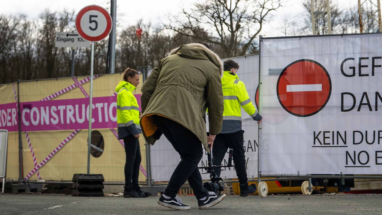 PRMEDIA beim Dreh auf der Baustelle