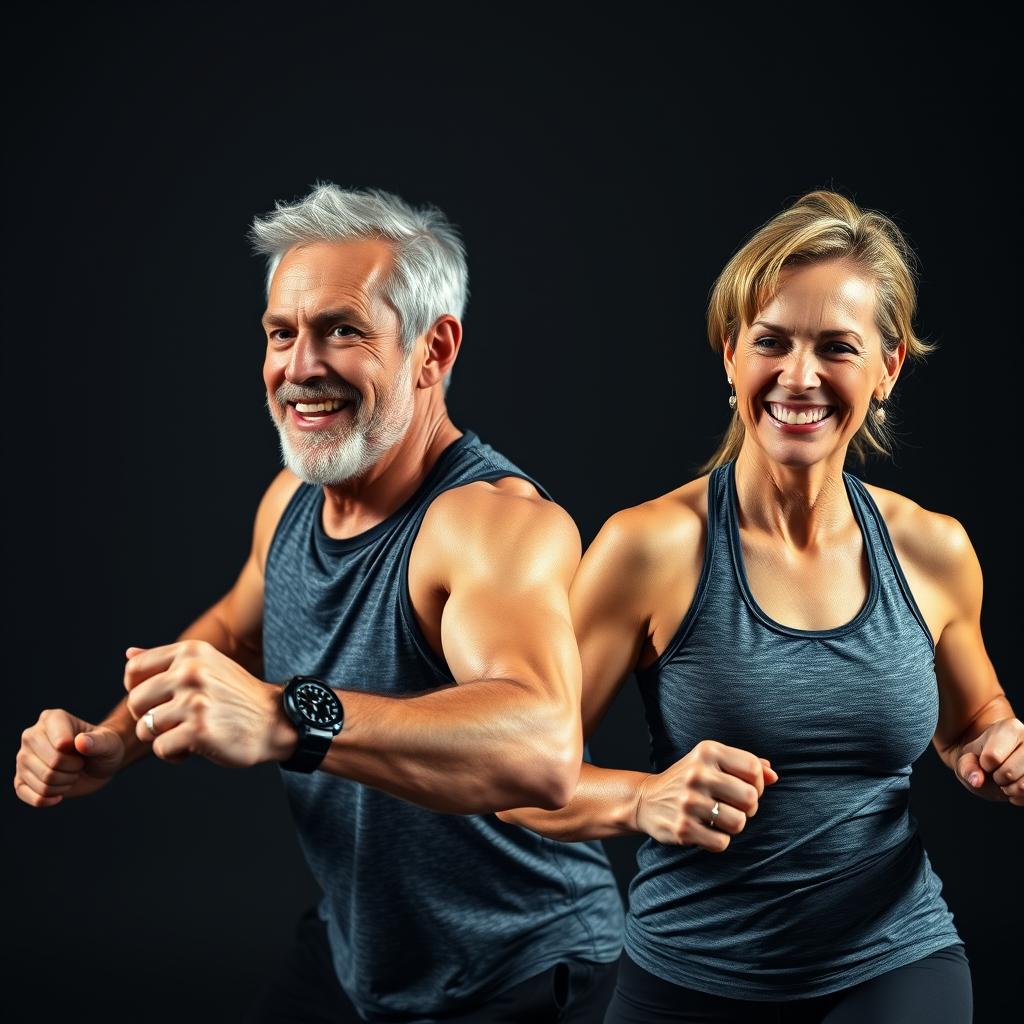 Frau Mitte 50 beim Krafttraining gegen Muskelschwund und Sarkopenie