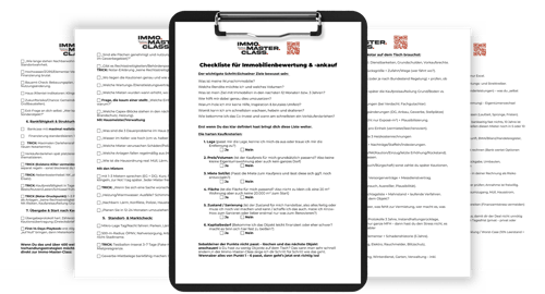 Checkliste Immobilienbewertung & -ankauf