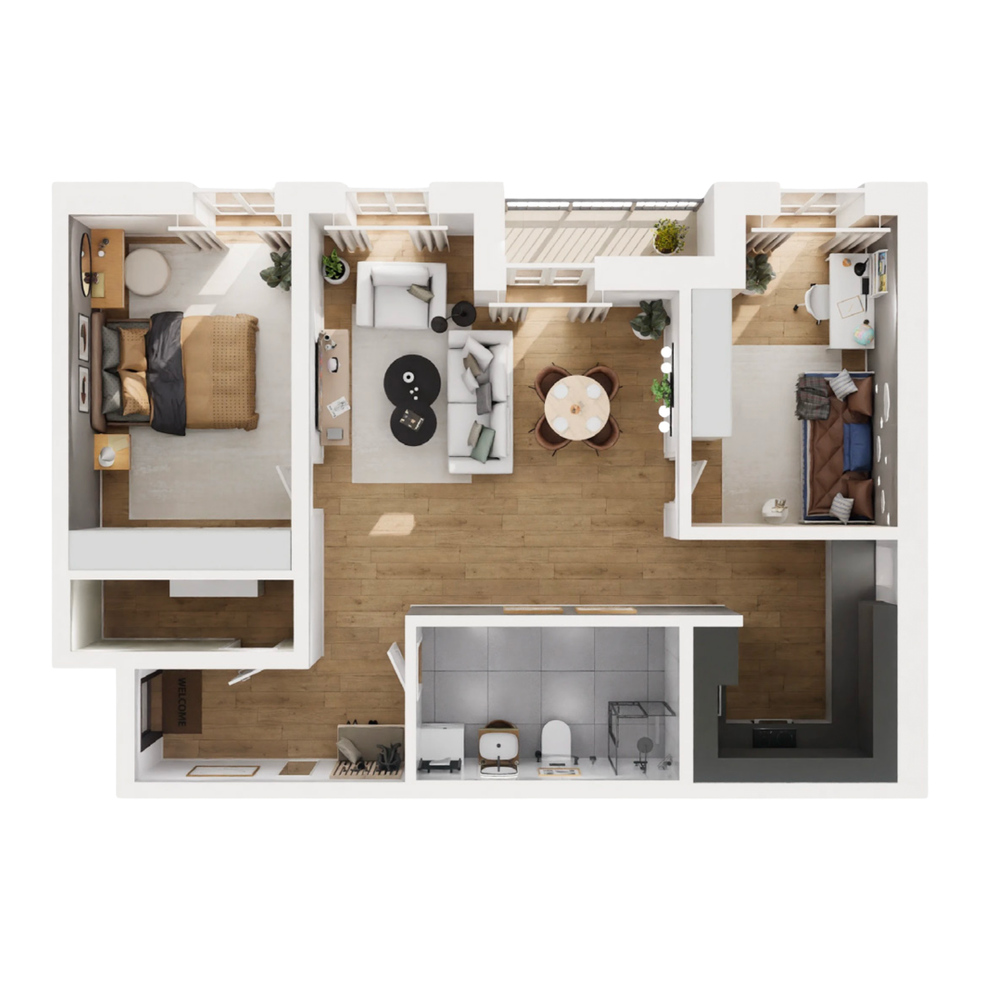 Grundriss Wohnung 17