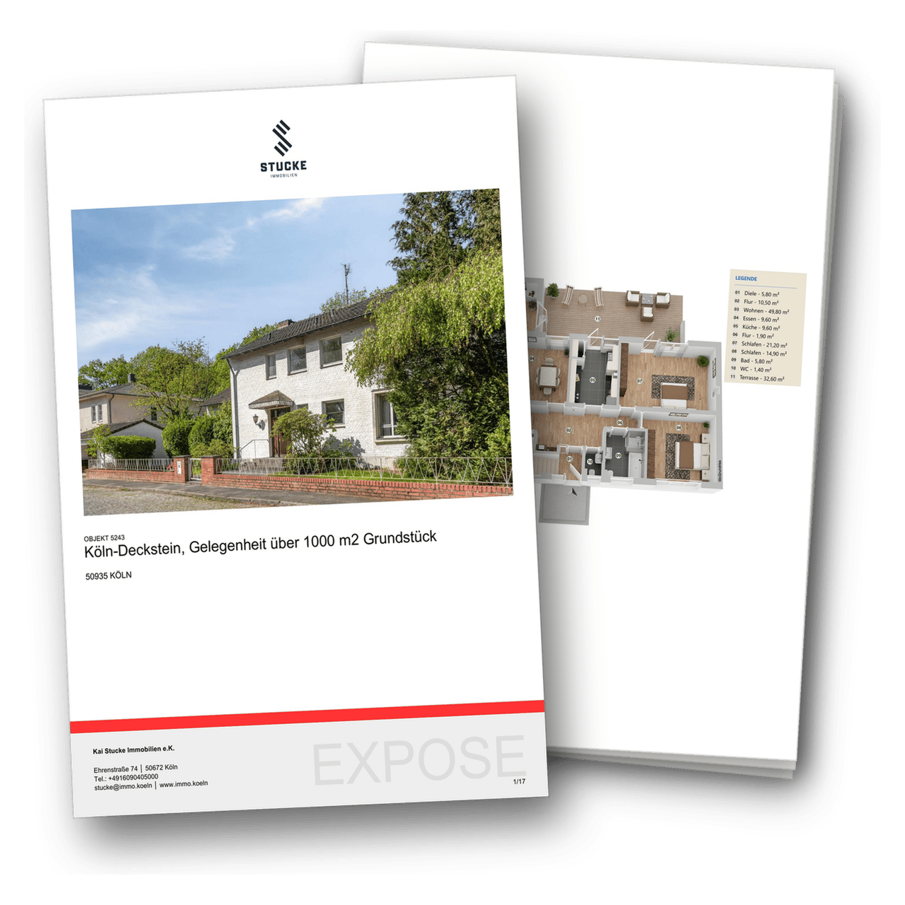 Exposé der Villa in Köln-Deckstein als PDF