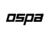 Schwarzer Ospa-Schriftzug in einer fetten, kursiven Sans-Serif-Schriftart auf weißem Hintergrund.