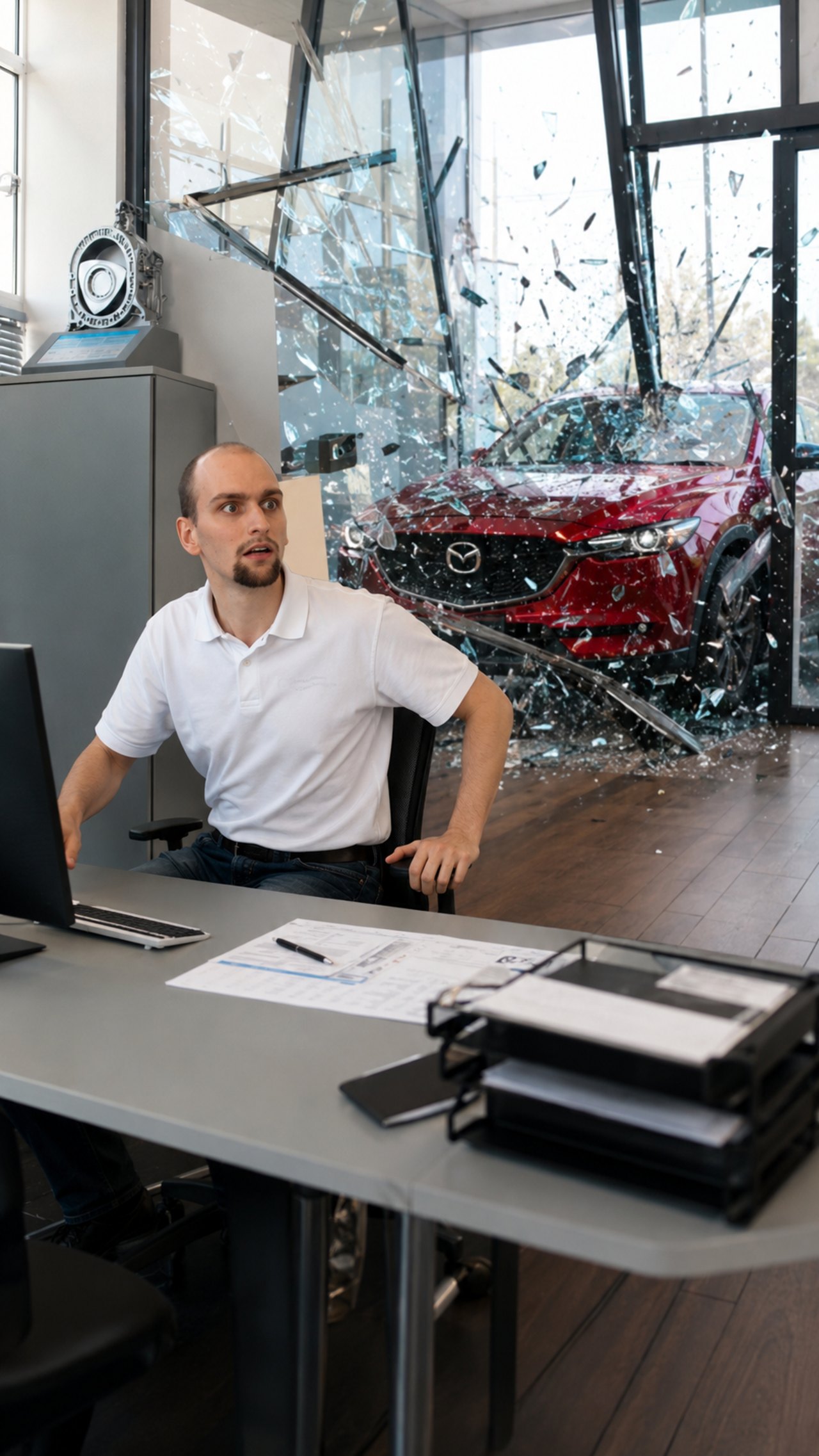 Businessporträt eines jungen Mannes im Freien, Leipzig