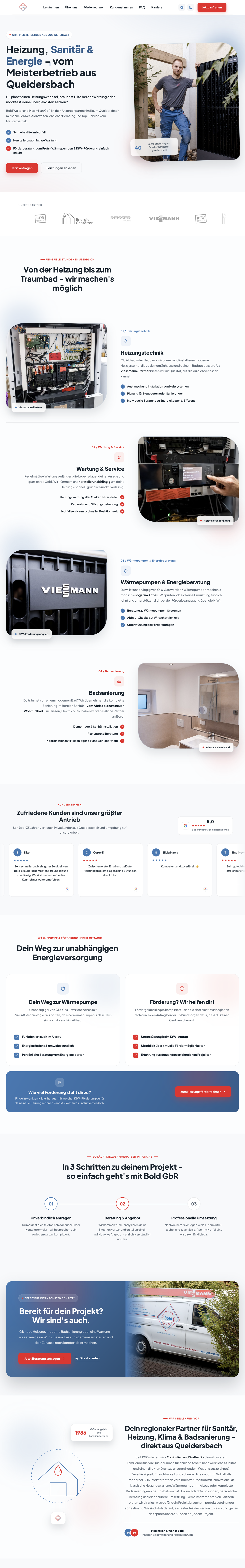 Website der Bold GbR