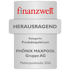 Silbernes Siegel der finanzwelt Maklerpoolstudie 2026: Herausragend für Phönix Maxpool Gruppe AG im Produktspektrum.
