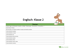 Themenliste für Englisch: Klasse 2 mit Stichpunkten wie "Einfach Fragen und Antworten", "special days/holidays" und "Unterrichtsfeld: breakfast".