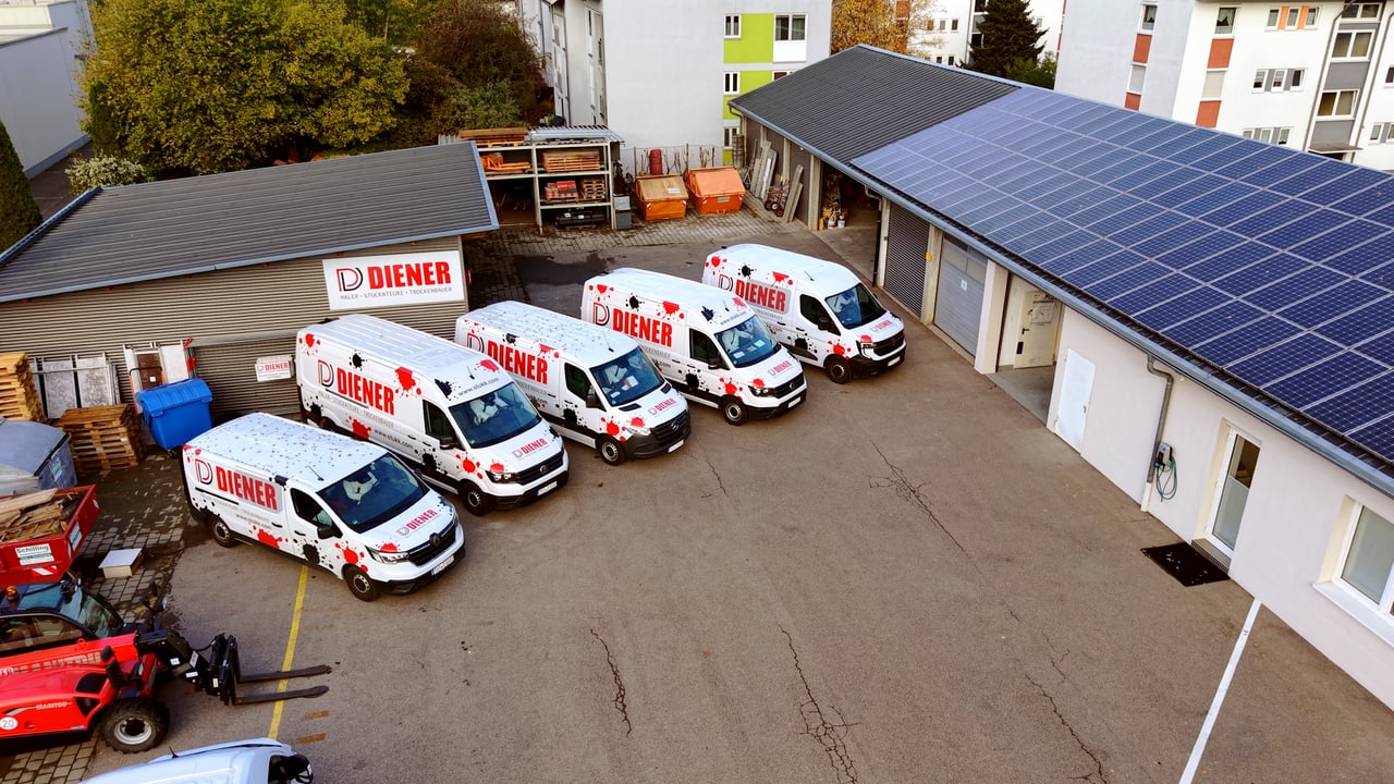 Fahrzeugflotte Diener Maler Stuckateur Trockenbau