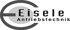 Logo der Firma Eisele Antriebstechnik mit einem stilisierten Buchstaben E in einem Kreis.