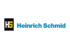 Logo von der Firma Heinrich Schmid mit schwarzem HS-Symbol auf gelbem Grund und blauem Schriftzug
