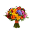 Bunter Geburtstagsstrauß mit Gerbera und saisonalen Blumen