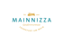 Logo: „MAINNIZZA Gastronomie Frankfurt am Main“ mit goldener Skyline und „Est. 2022“.
