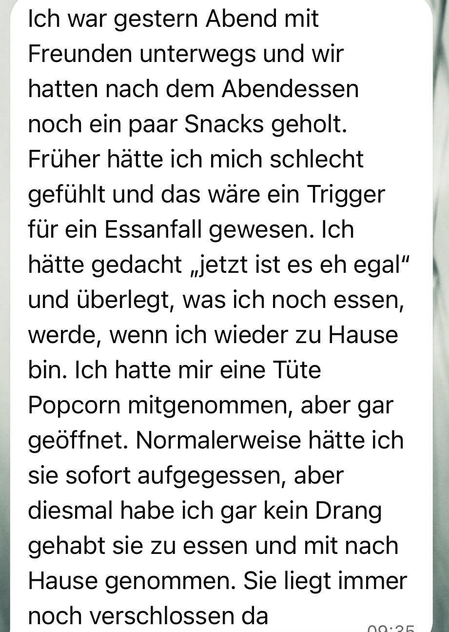 Feedback einer Kundin