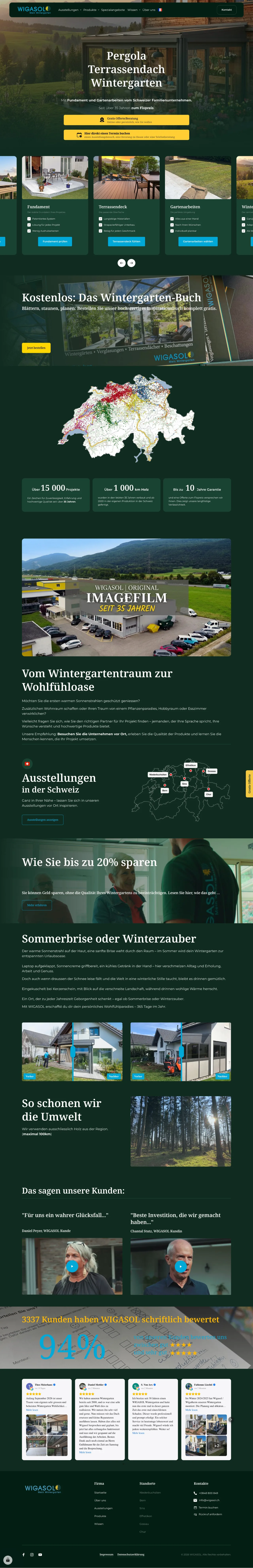 Website der Wigasol AG