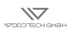 Graues Woodtech GmbH Logo mit stilisiertem "W" und "T" über dem Text "WOODTECH GMBH".