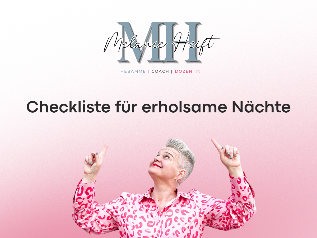 Checkliste für erholsame Nächte von Melanie