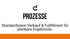 Logo "d", Text "PROZESSE" und "Standardisiere Verkauf & Fulfillment für planbare Ergebnisse."