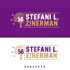 Two logos for Stefani L. Zinerman, featuring a golden tree with "56" in its trunk and three stars.