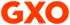 Rotes GXO-Logo auf dunkelgrünem Hintergrund.