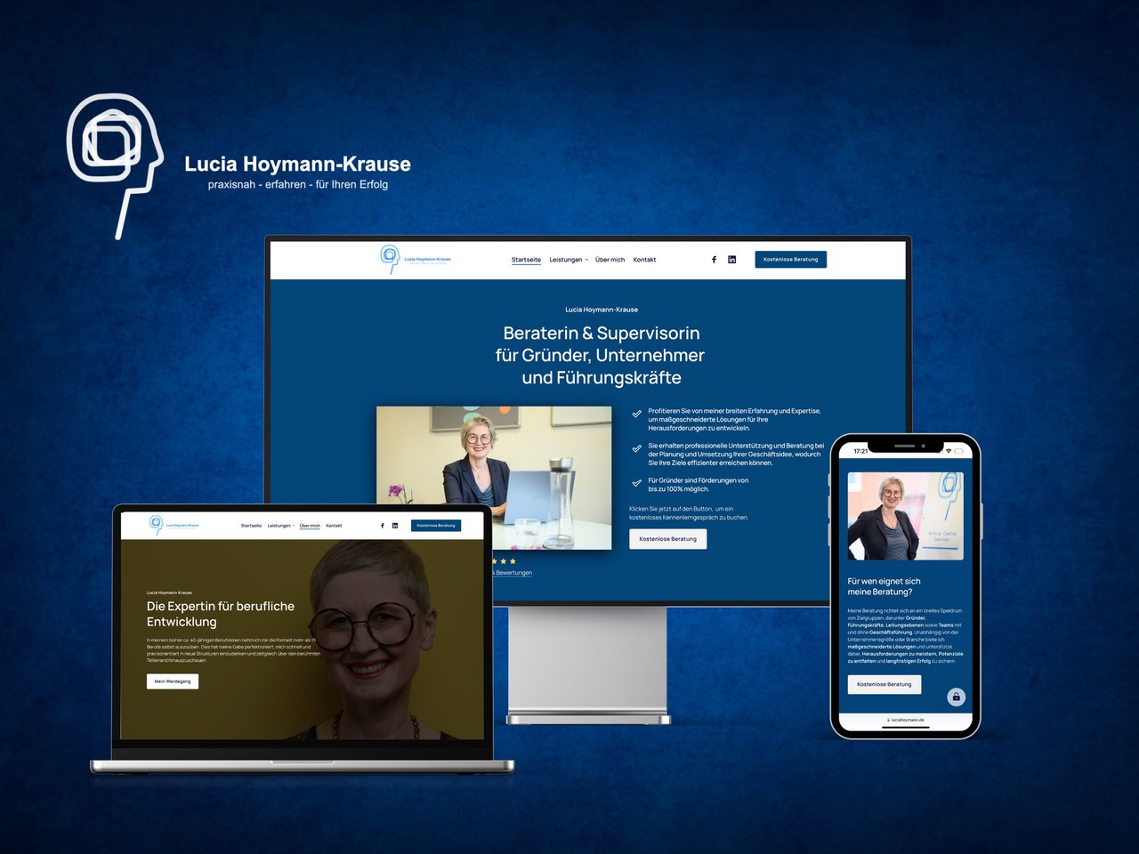 Lucia Hoymann-Krause – Unternehmensberaterin – Webdesign Referenz