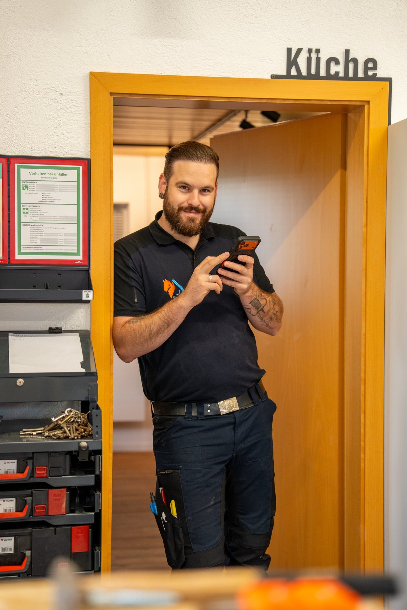 Marvin Hengst im Betrieb