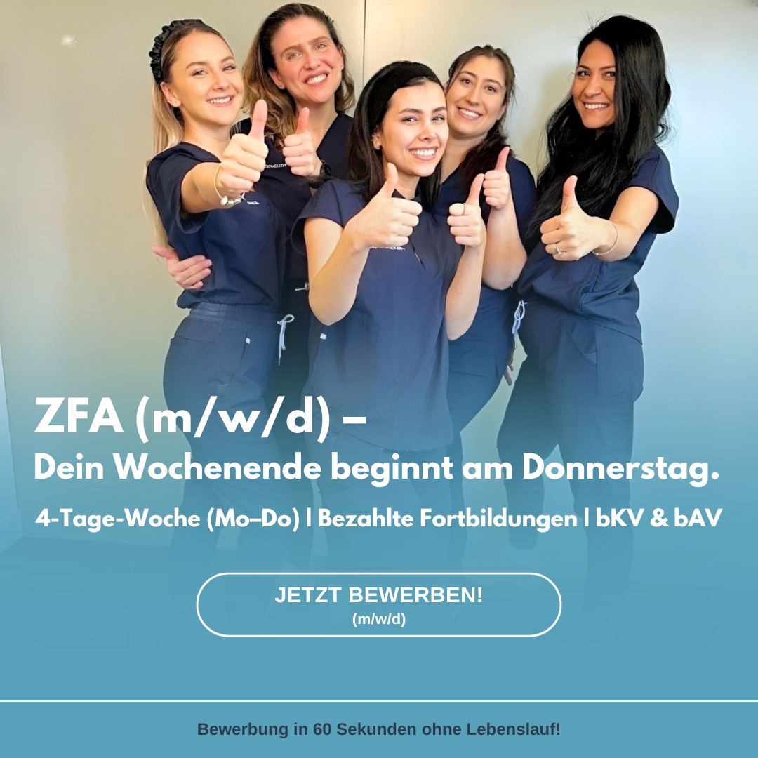 Employer-Branding-Anzeige für eine medizinische Praxis