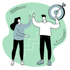 Zwei Menschen, die sich mit einem High Five motivieren – Sinnbild für die enge Zusammenarbeit und praktische Ergebnisse im individuellen ADHS-Coaching