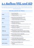 Liste der Videobestandteile mit Abschnitten wie Hook, Beweis, Ziel, Schmerz, Erklärung, FAQ, Testimonials und Call To Action.