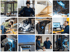 Eine Collage aus zwölf Bildern, die Metallbearbeitung, Schweißen, Bauprojekte, technische Zeichnungen und Mitarbeiter zeigen.