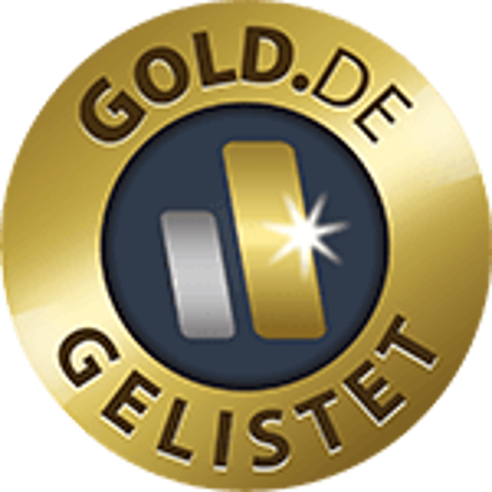 Dieses Siegel zeigt dass, das Valentino Goldhaus auf Gold.de gelistet ist. 