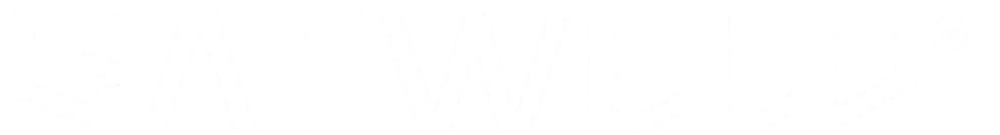 Biały tekst "GATWELD" z symbolem zarejestrowanego znaku towarowego na ciemnozielonym tle.