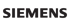 Schwarzbuchstaben-Logo "SIEMENS" auf dunkelgrünem Hintergrund.