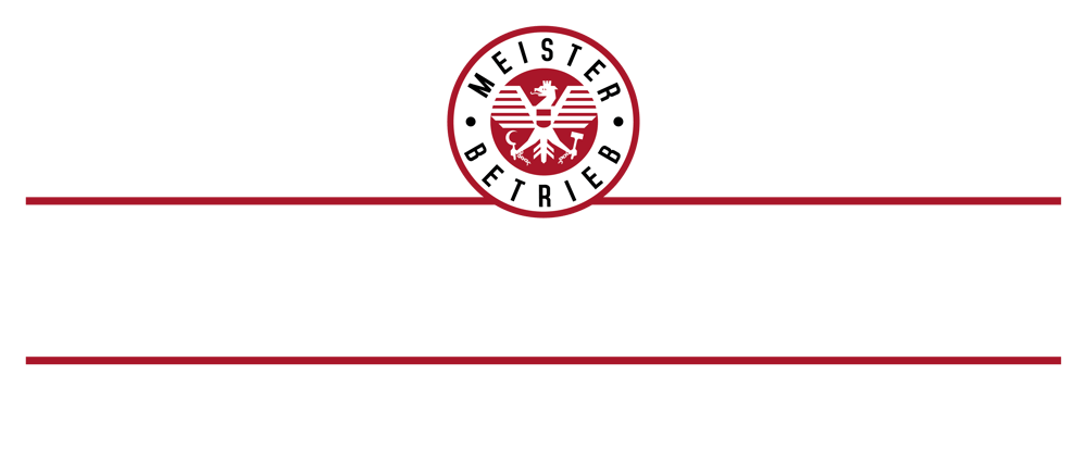 Logo mit rotem Meisterbetrieb-Siegel und weißem Text "AT-GLAS.TIROL GLASEREI UND MONTAGESERVICE" auf grünem Hintergrund.