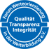 Blaues Siegel "Forum Werteorientierung in der Weiterbildung e.V." mit "Qualität Transparenz Integrität".