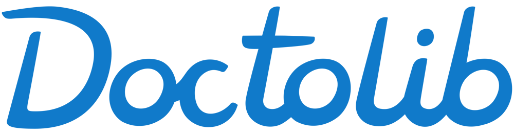 Logo bleu avec une étoile blanche au centre entourée de cinq formes incurvées.