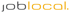 Das Logo "joblocal." mit "job" in Grau und "local." in Orange.
