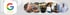 Google Logo mit fünf Sternen neben kreisförmigen Porträts verschiedener Teammitglieder.