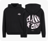 Schwarzer Kapuzenpullover mit "AK26" auf der Vorderseite und "CLASS OF 2026" auf der Rückseite.