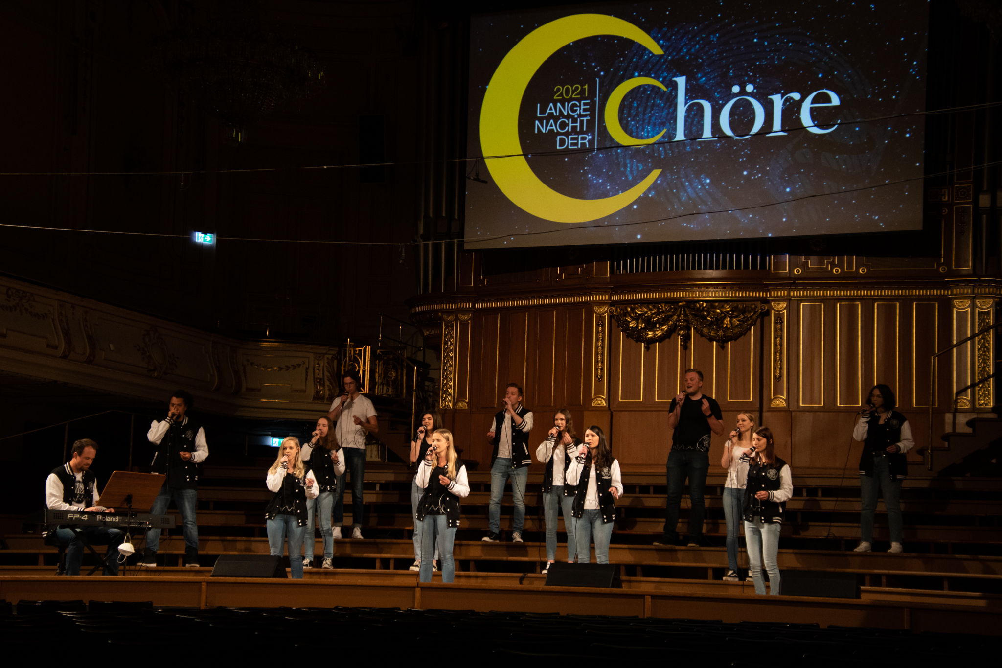 Styrian Voices singing at the Long Night of Choirs, Voices of Spirit 2021, Graz