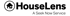 HouseLens logo with a house icon inside a circle and text "A Seek Now Service".