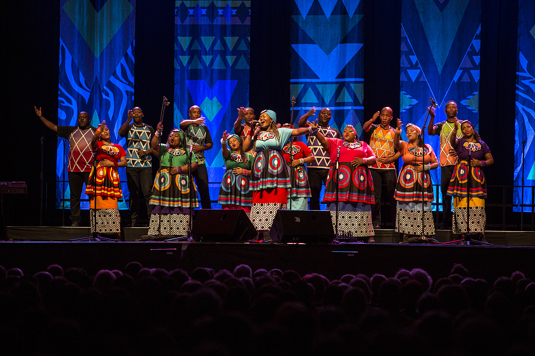 Soweto Gospel Choir opening its Faith world tour concert in the Grazer Stadthalle, Voices of Spirit 2016, Graz