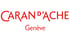 Roter Caran d'Ache Genève Schriftzug auf weißem Hintergrund.