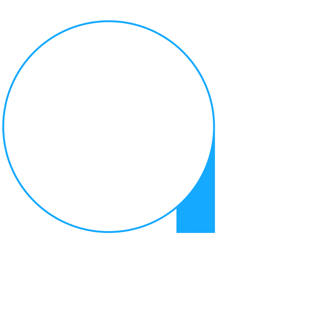 Weiß-blaues Logo mit stilisierten Buchstaben „AN“ und „MEDIA“ darunter auf transparenten Hintergrund
