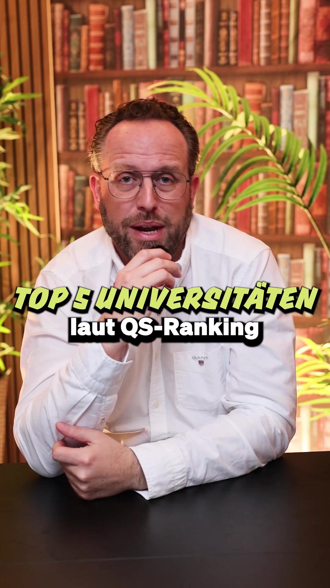 Standbild aus dem Video über die Top 5 Universitäten laut QS-Ranking
