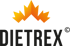Orangefarbenes Ahornblatt-Logo über dem schwarzen Schriftzug „DIETREX“ mit einem eingekreisten „C“.