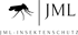JML Insektenschutz Logo mit stilisiertem Insekt und "JML" daneben, darunter "JML-INSEKTENSCHUTZ".