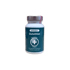 Weiße Dose aminoplus Glutathion Bausteine Nahrungsergänzungsmittel mit 60 Kapseln vor schwarzem Hintergrund.