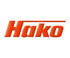 Oranges Hako-Logo mit einem Strich über dem "a" und dem "k".