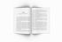 Aufgeschlagenes Buch mit Text auf beiden Seiten. Überschrift links: "Kapitel 1: Einführung – Schluss mit Zufallskunden".