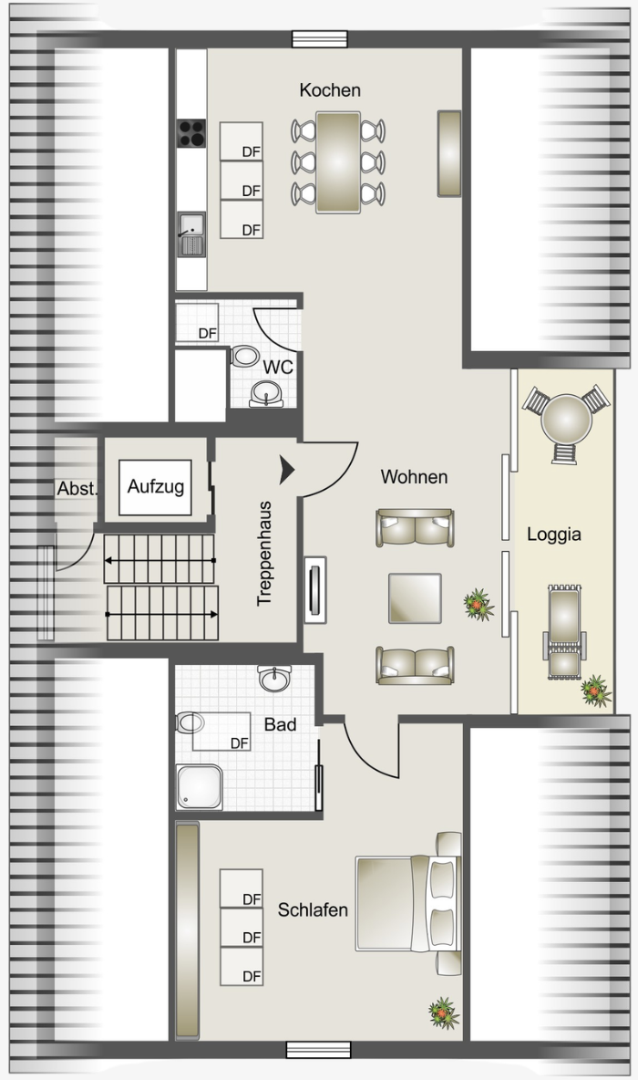 Penthouse-Wohnung